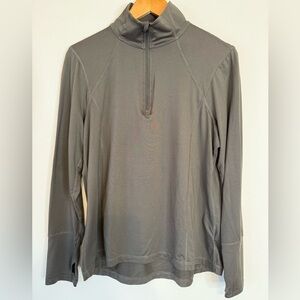 Lukka Lux Women’s Quarter Zip Long Sleeve Stretchy Pullover GREEN